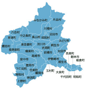 営業エリア 伊勢崎